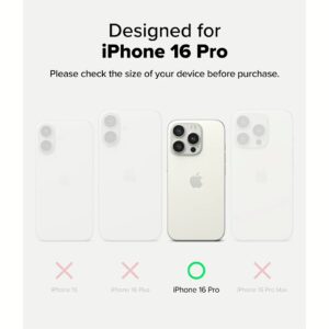 Ringke รุ่น Fusion Bold - เคส iPhone 16 Pro - สี Black