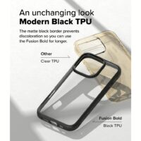 Ringke รุ่น Fusion Bold - เคส iPhone 16 Pro - สี Black