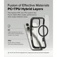 Ringke รุ่น Fusion Bold Magnetic - เคส iPhone 16 Pro - สี Black