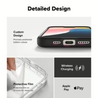 Ringke รุ่น Fusion Bold Magnetic - เคส iPhone 16 Pro - สี Black