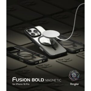 Ringke รุ่น Fusion Bold Magnetic - เคส iPhone 16 Pro - สี Black
