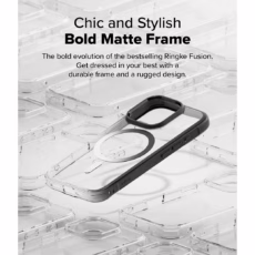 Ringke รุ่น Fusion Bold Magnetic - เคส iPhone 16 Pro - สี Black