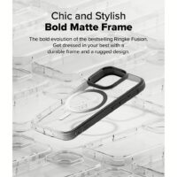 Ringke รุ่น Fusion Bold Magnetic - เคส iPhone 16 Pro - สี Black