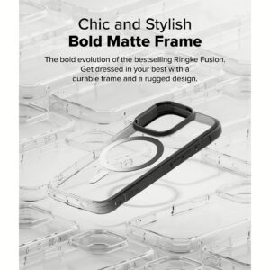 Ringke รุ่น Fusion Bold Magnetic - เคส iPhone 16 Pro - สี Black