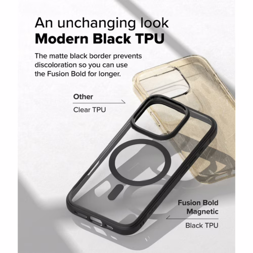 Ringke รุ่น Fusion Bold Magnetic - เคส iPhone 16 Pro - สี Black