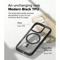 Ringke รุ่น Fusion Bold Magnetic - เคส iPhone 16 Pro - สี Black