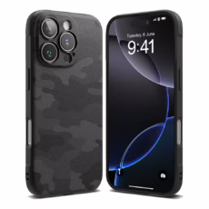 Ringke รุ่น Onyx Design - เคส iPhone 16 Pro - ลาย Camo Black