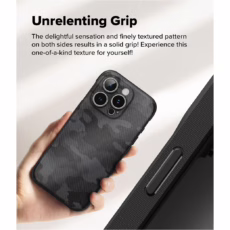 Ringke รุ่น Onyx Design - เคส iPhone 16 Pro - ลาย Camo Black