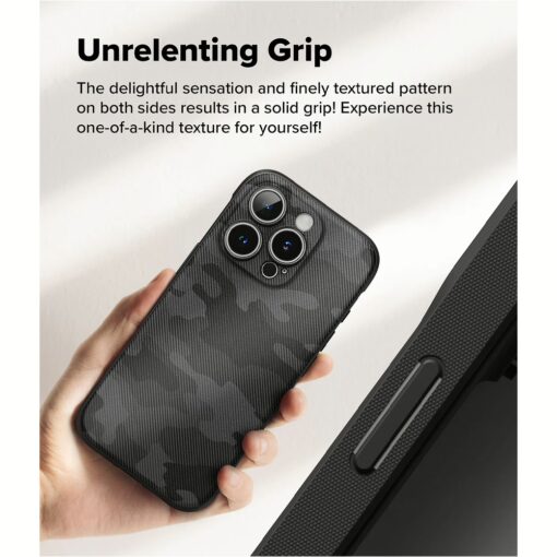 Ringke รุ่น Onyx Design - เคส iPhone 16 Pro - ลาย Camo Black - Image 6