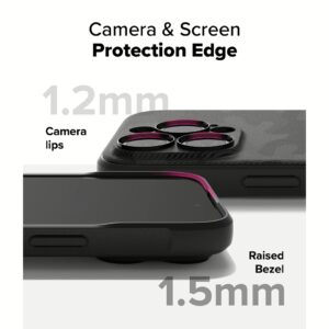 Ringke รุ่น Onyx Design - เคส iPhone 16 Pro - ลาย Camo Black