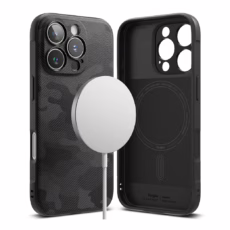 Ringke รุ่น Onyx Magnetic - เคส iPhone 16 Pro - ลาย Camo Black