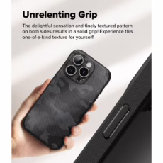 Ringke รุ่น Onyx Magnetic - เคส iPhone 16 Pro - ลาย Camo Black