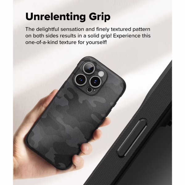Ringke รุ่น Onyx Magnetic - เคส iPhone 16 Pro - ลาย Camo Black