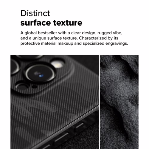 Ringke รุ่น Onyx Magnetic - เคส iPhone 16 Pro - ลาย Camo Black