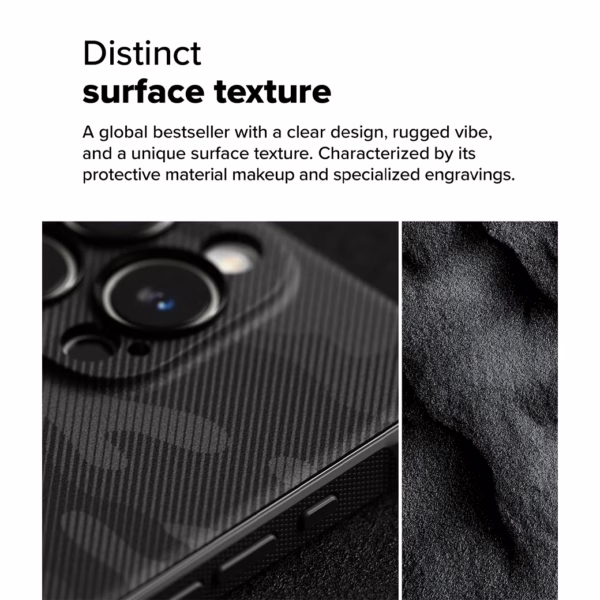 Ringke รุ่น Onyx Magnetic - เคส iPhone 16 Pro - ลาย Camo Black