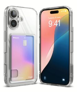 Ringke รุ่น Fusion Card - เคส iPhone 16 Plus - สี Clear