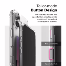 Ringke รุ่น Fusion Card - เคส iPhone 16 Plus - สี Clear