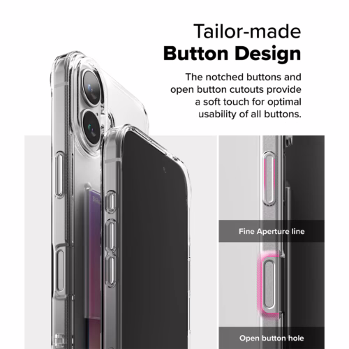 Ringke รุ่น Fusion Card - เคส iPhone 16 Plus - สี Clear
