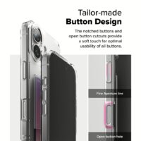 Ringke รุ่น Fusion Card - เคส iPhone 16 Plus - สี Clear