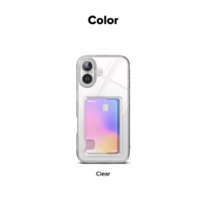 Ringke รุ่น Fusion Card - เคส iPhone 16 Plus - สี Clear