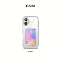 Ringke รุ่น Fusion Card - เคส iPhone 16 Plus - สี Clear