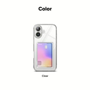 Ringke รุ่น Fusion Card - เคส iPhone 16 Plus - สี Clear