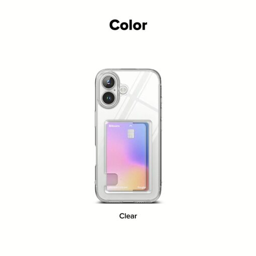 Ringke รุ่น Fusion Card - เคส iPhone 16 Plus - สี Clear - Image 14