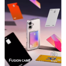 Ringke รุ่น Fusion Card - เคส iPhone 16 Plus - สี Clear