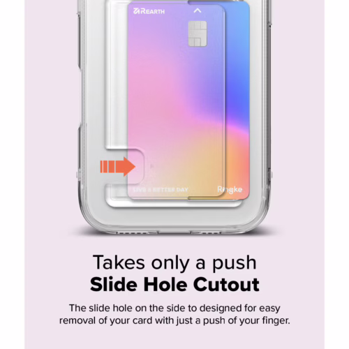 Ringke รุ่น Fusion Card - เคส iPhone 16 Plus - สี Clear