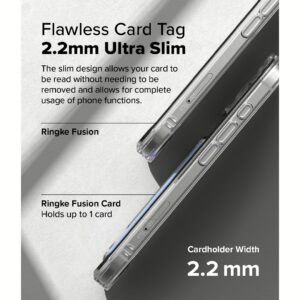 Ringke รุ่น Fusion Card - เคส iPhone 16 Plus - สี Clear