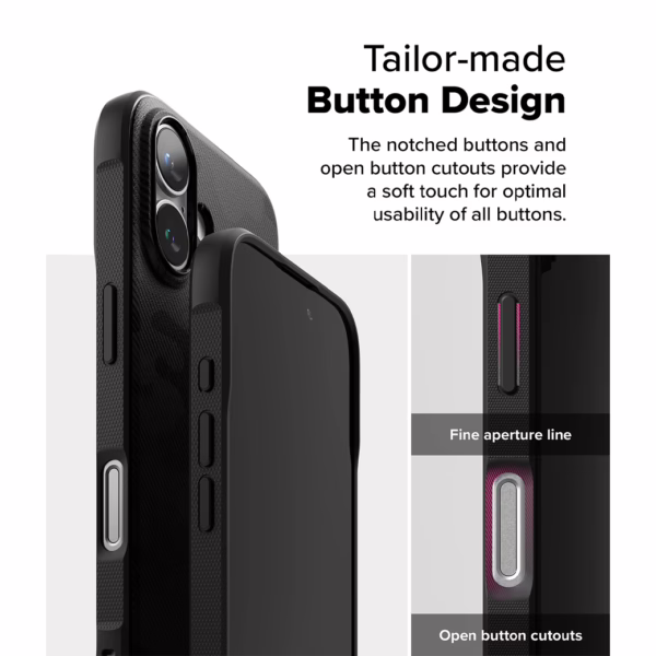 Ringke รุ่น Onyx Design - เคส iPhone 16 Plus - ลาย Camo Black