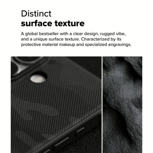 Ringke รุ่น Onyx Design - เคส iPhone 16 Plus - ลาย Camo Black - Image 5