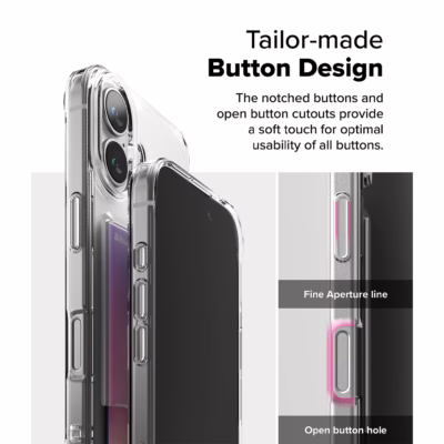 Ringke รุ่น Fusion Card - เคส iPhone 16 - สี Clear