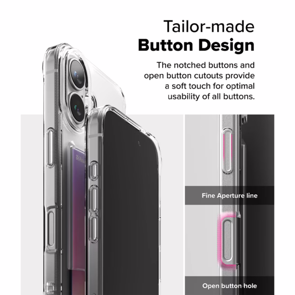 Ringke รุ่น Fusion Card - เคส iPhone 16 - สี Clear