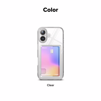 Ringke รุ่น Fusion Card - เคส iPhone 16 - สี Clear
