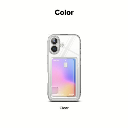 Ringke รุ่น Fusion Card - เคส iPhone 16 - สี Clear - Image 14