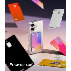 Ringke รุ่น Fusion Card - เคส iPhone 16 - สี Clear