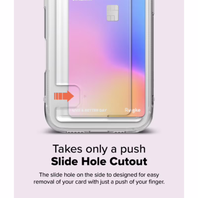 Ringke รุ่น Fusion Card - เคส iPhone 16 - สี Clear