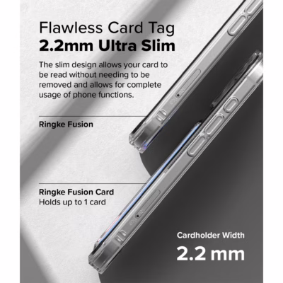 Ringke รุ่น Fusion Card - เคส iPhone 16 - สี Clear