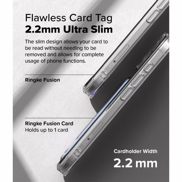 Ringke รุ่น Fusion Card - เคส iPhone 16 - สี Clear