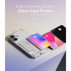 Ringke รุ่น Fusion Card - เคส iPhone 16 - สี Clear