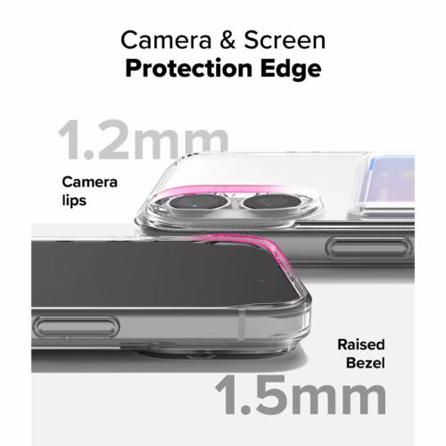 Ringke รุ่น Fusion Card - เคส iPhone 16 - สี Clear