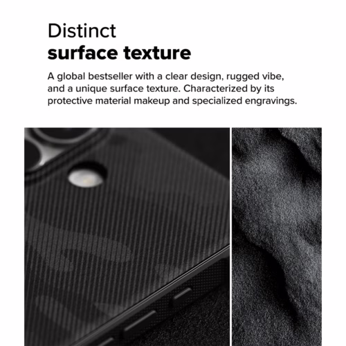 Ringke รุ่น Onyx Design - เคส iPhone 16 - ลาย Camo Black