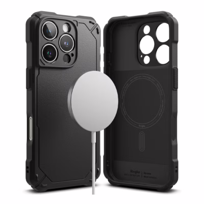 Ringke รุ่น Rugged Gear Magnetic - เคส iPhone 16 Pro Max - สี Black