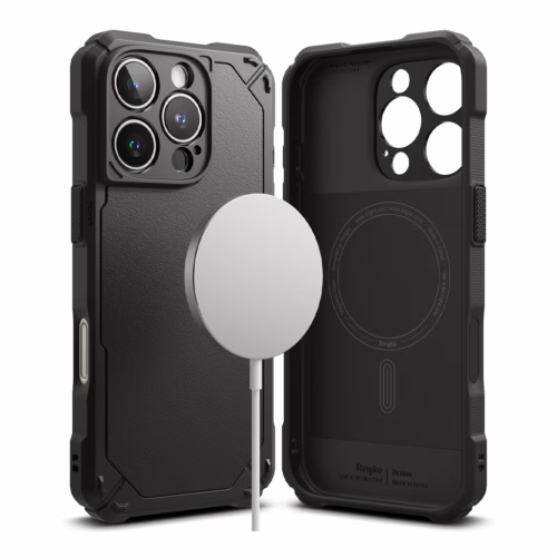 Ringke รุ่น Rugged Gear Magnetic - เคส iPhone 16 Pro Max - สี Black