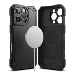 Ringke รุ่น Rugged Gear Magnetic - เคส iPhone 16 Pro Max - สี Black