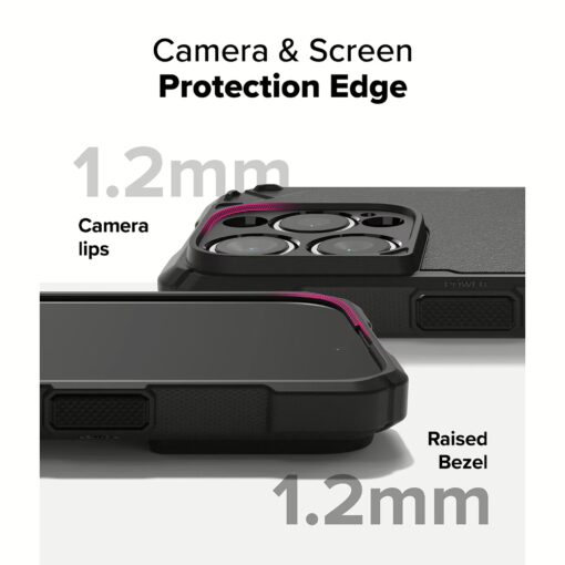 Ringke รุ่น Rugged Gear Magnetic - เคส iPhone 16 Pro Max - สี Black - Image 11