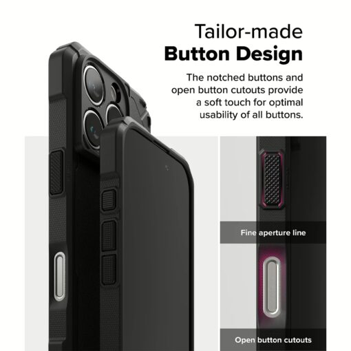 Ringke รุ่น Rugged Gear Magnetic - เคส iPhone 16 Pro Max - สี Black - Image 14