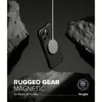Ringke รุ่น Rugged Gear Magnetic - เคส iPhone 16 Pro Max - สี Black