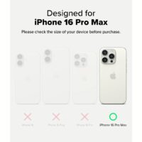 Ringke รุ่น Rugged Gear Magnetic - เคส iPhone 16 Pro Max - สี Black